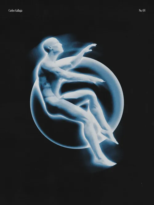 Poster with glowing aura